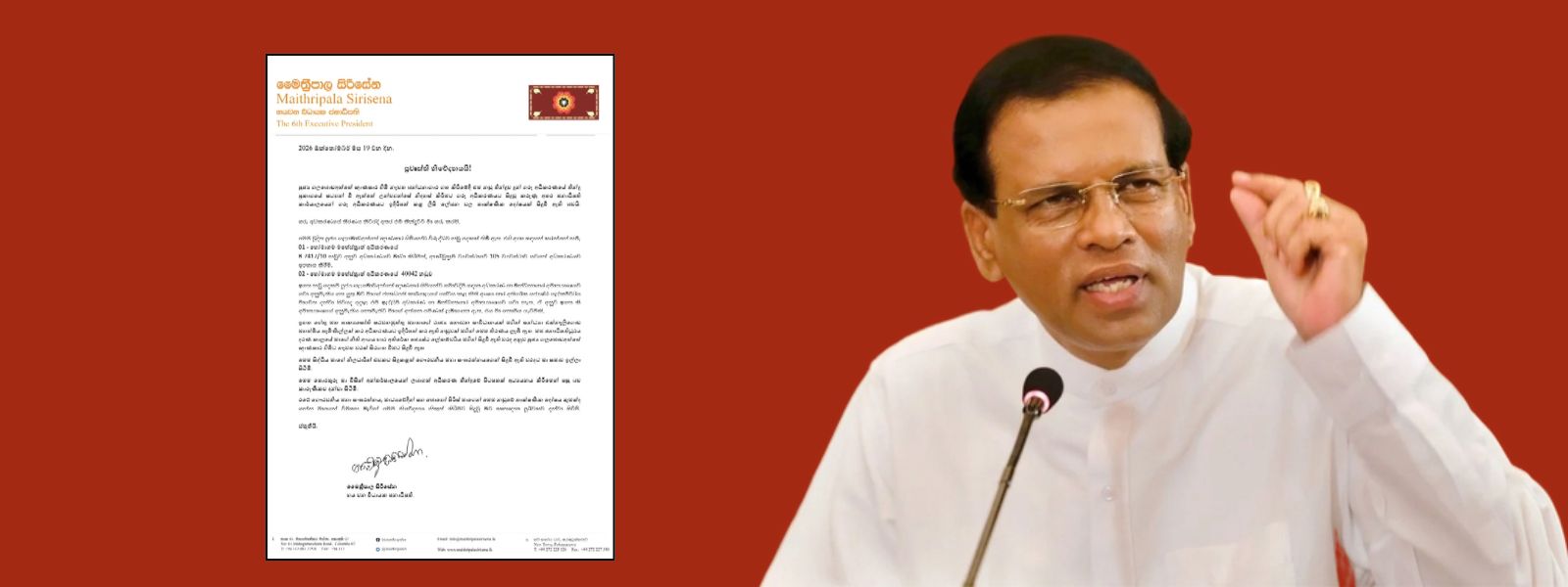 Maithripala Breaks Silence on Gnanasara